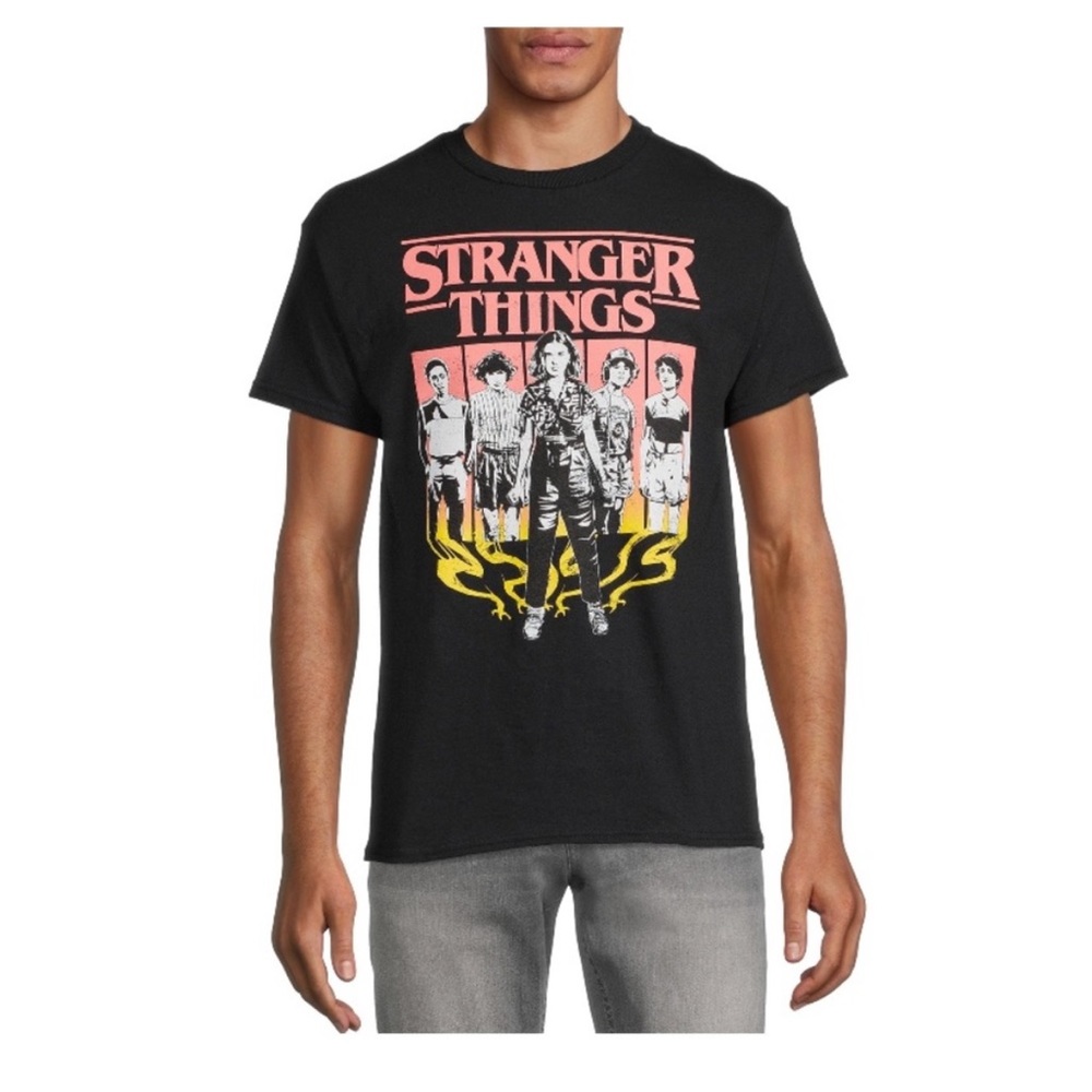 Hot Topic Stranger Things Graphic T-Shirt Black Size 3XL⁠‎